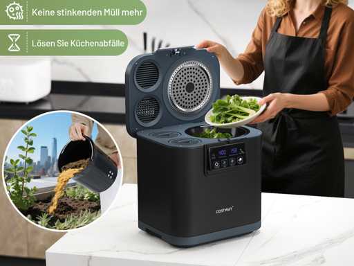 composteur électrique de cuisine - gris