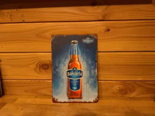 Metalen reclamebord 30x20cm