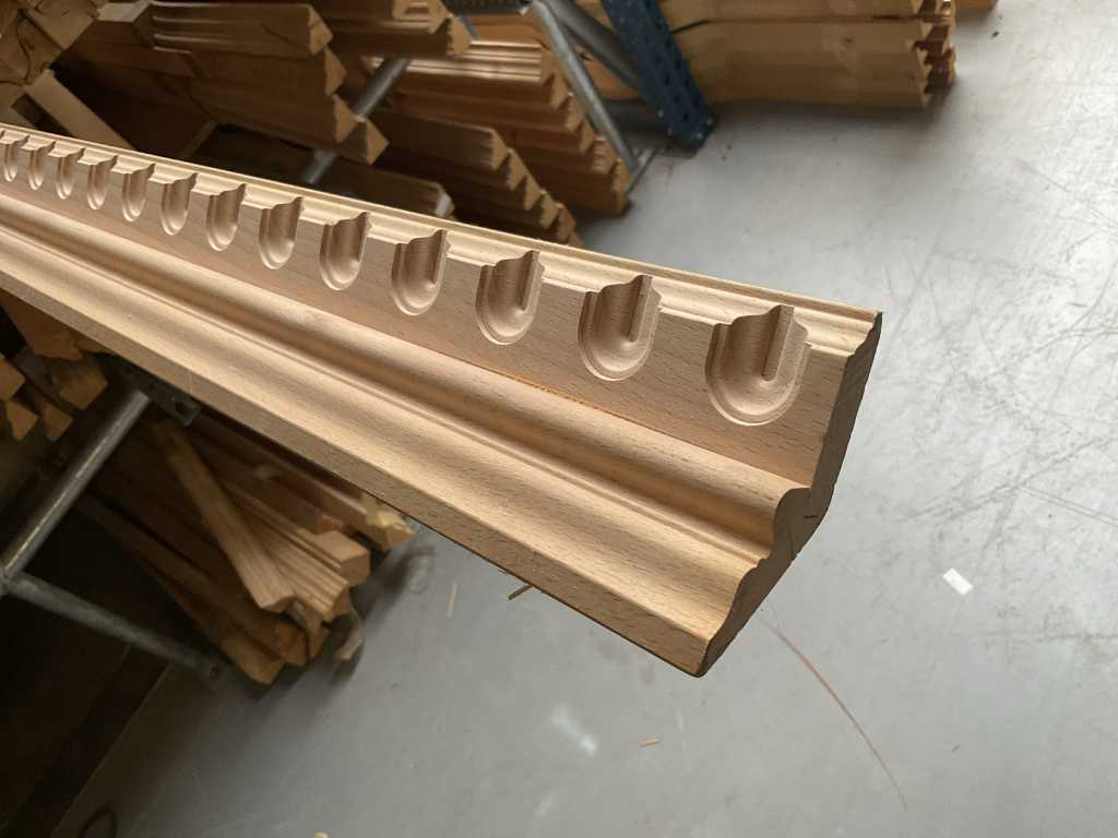Beech wood head rail 90x28 mm