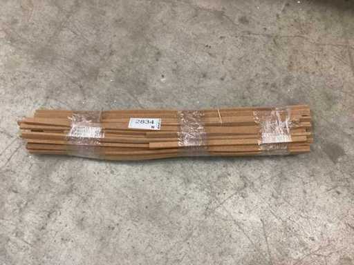 Kurk isolatiestrips, gemengd perceel, 50 - 90 cm lang