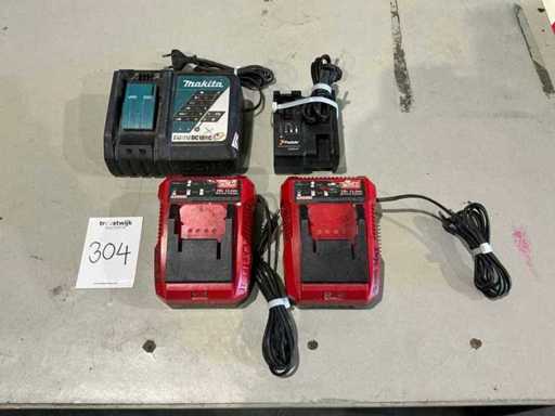 Senco / Makita / Paslode Acculaders (4x)