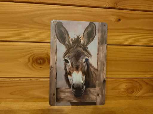 Metalen reclamebord 30x20cm