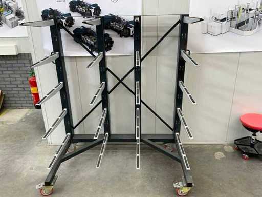 Romias Verrijdbare stalen draagarmstelling