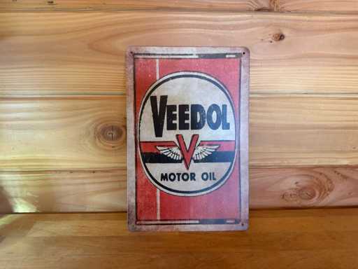 Metalen reclame bord