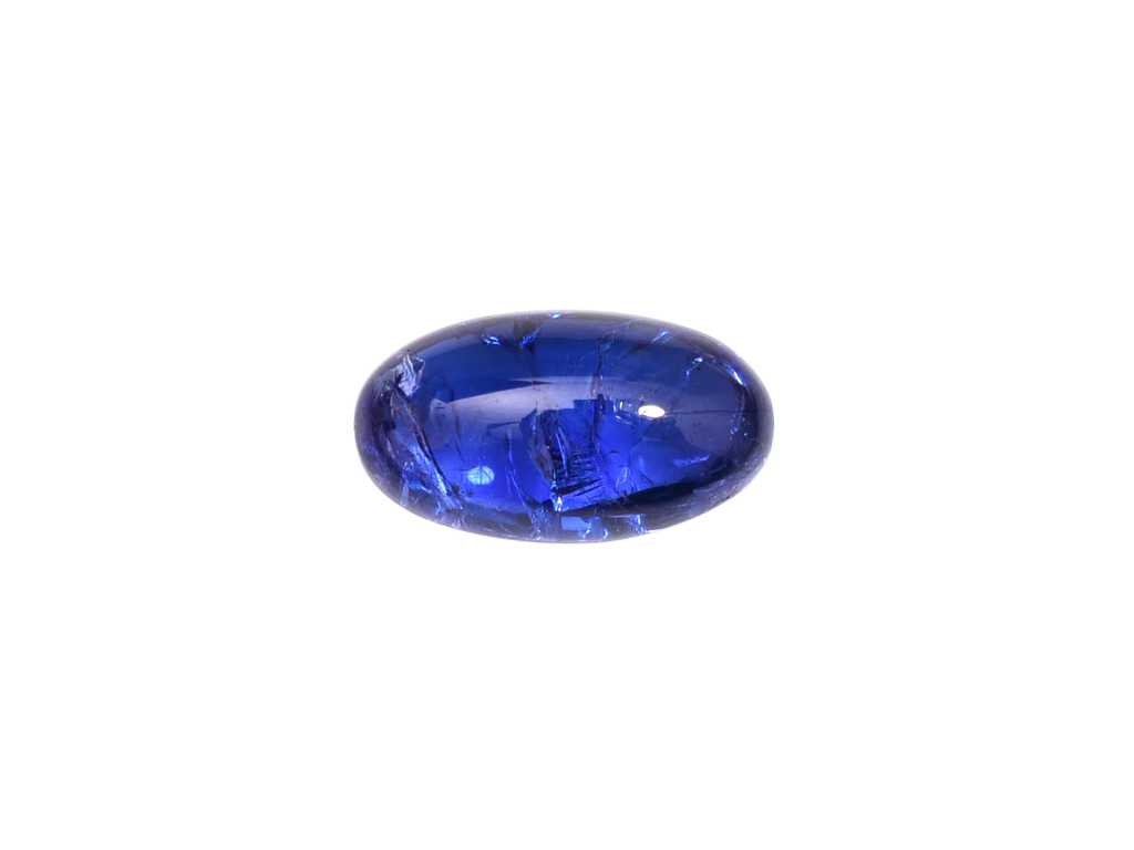 Natural tanzanite oval cabochon 16.25 carats IGI certified