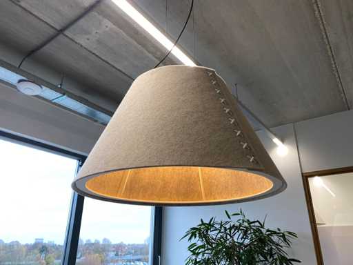 BuzziSpace BuzziShade - lampada a sospensione acustica Ø74 - grigio