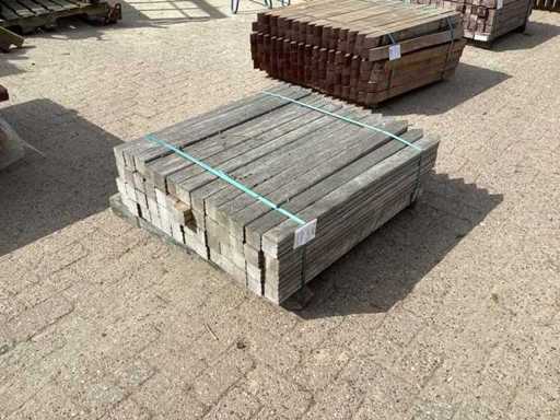 Azobè Hardhouten paal 65x65x1000mm (52x)