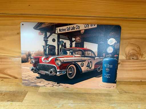 metaal reclame wandbord