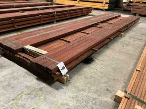 Padouk regels geschaafd 40x60 mm (27x)