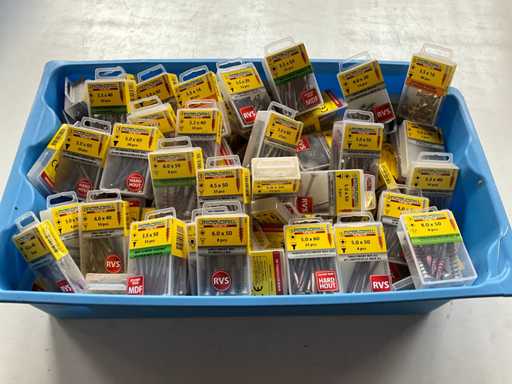 Rotadrill Varie viti in acciaio inox, ottone e zincato (100x)