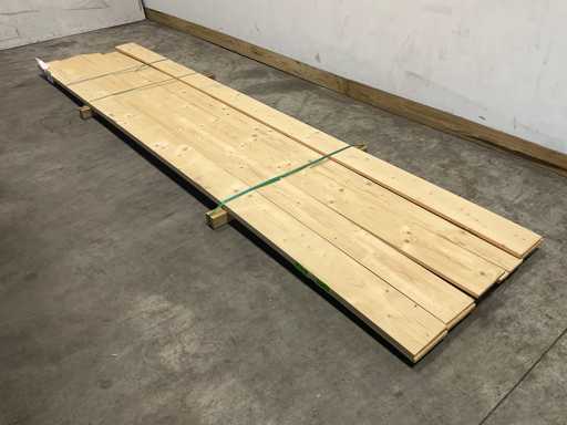 Tavola di abete piallata 420x20x2 cm (8x)