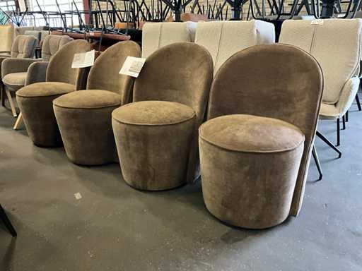 Riviera Maison Chaise de salle à manger mobile (4x)