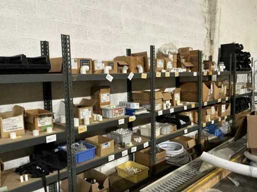 Magazijnrek (2x) + pvc bochten,…