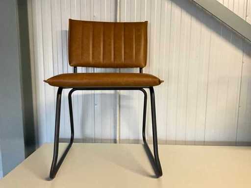 Leren kantinestoel