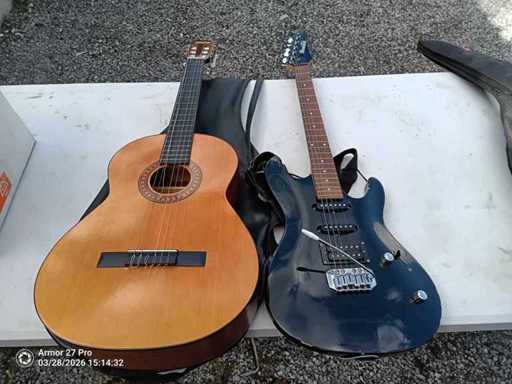 Gitaar- en vioolbundel