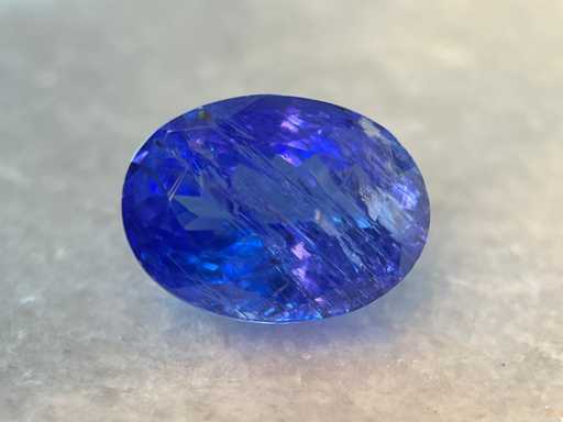 Tanzaniet 6.37 carat natuurlijke tanzaniet