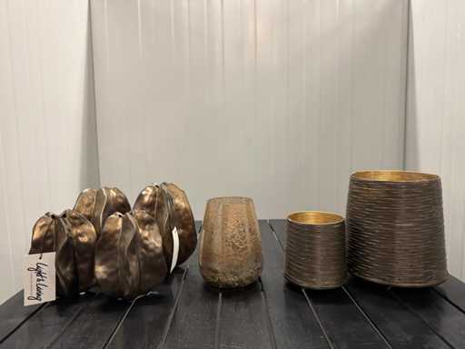 Lot huis decoratie - brons