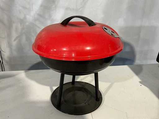 Barbecue charcoal round - 35cm - Red/Black