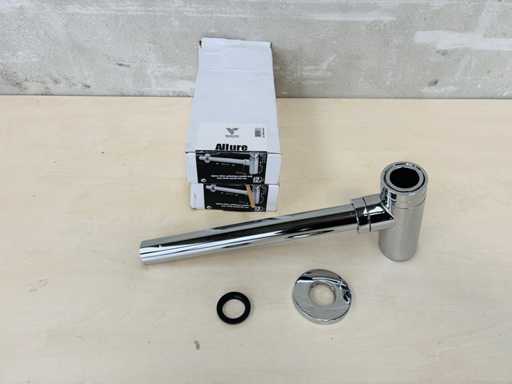 VALENTIN (X2) - Cilindrische messing sifon met wanduitgang 