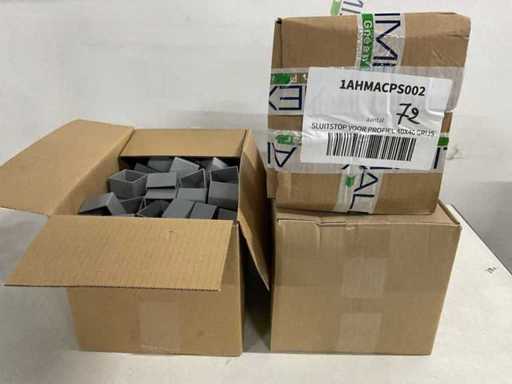 kunststof sluitstop voor profiel 40x40 mm (370x)