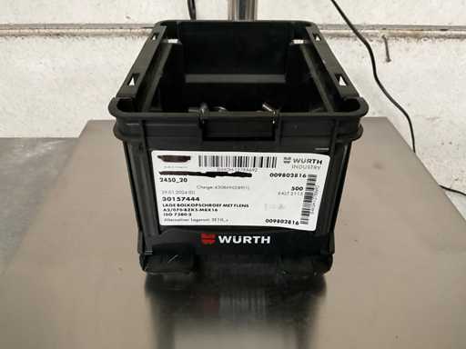 Würth 4.11 kg Low button head screw with flange M8 x 16 in stackable bucket