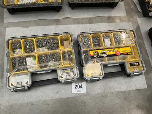 Stanley FATMAX Verdeelkoffers (2x) met inhoud