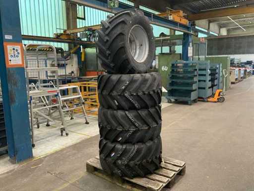 Mitas AC70 G tires with rims (4x)
