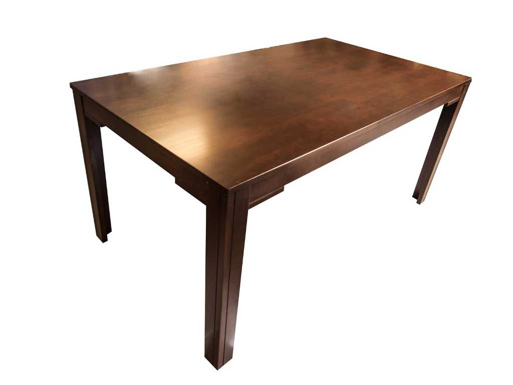 1x Table Viola Cappuccino -- Tables à manger, Table à manger, Table de restaurant, Table de cantine, Table de travail, Table de salon - Gastrodiskont