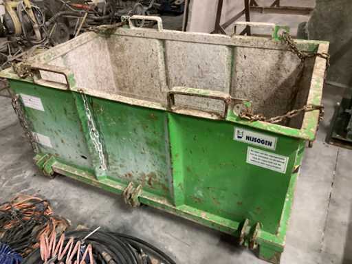 Poubelle pour résidus de pierre naturelle