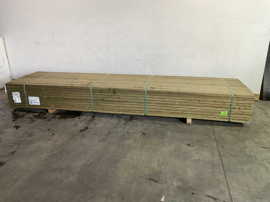 tuinplank geïmpregneerd 420x10x2 cm (88x)
