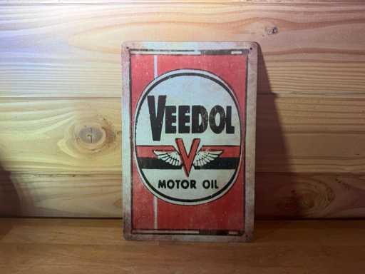 Metalen reclame bord