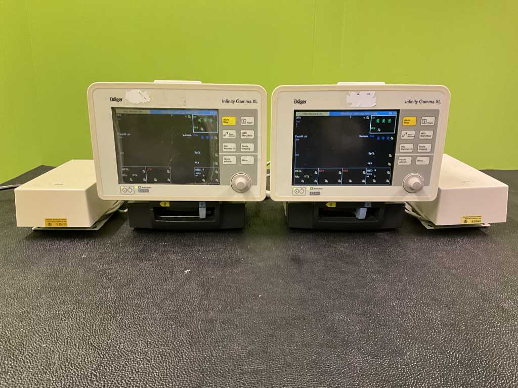 2x Drager Infinity Gamma XL Patient Monitor