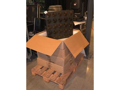 Luxibel - Set 4x Luxibel B25 - 25 x 10W RGB Amber Matrix LED