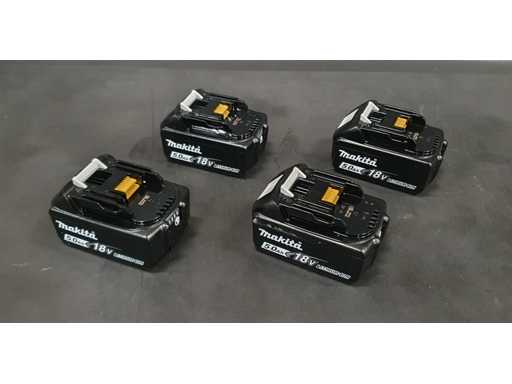 Makita - BL1850B - Li-ion accu 5.0Ah (4x)