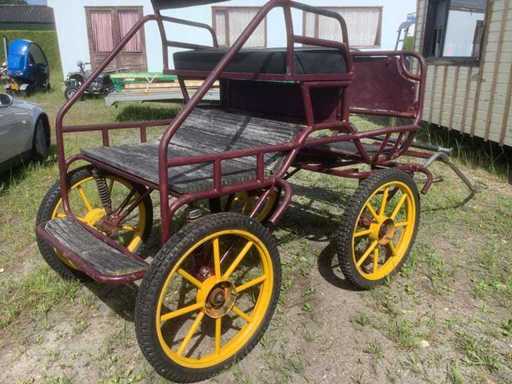 Red 4 seater Carriage / trailer