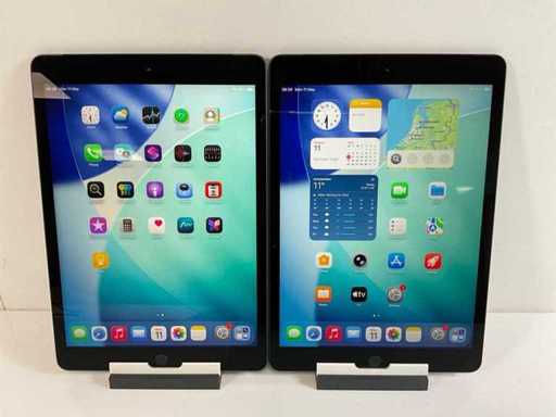 Apple iPad 8e génération - Wi-Fi + Cellulaire - 32 Go - Gris spatial (2x)