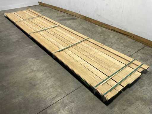 Fraké plank mes- en groef verbinding 515x11,7x2 cm (11x)
