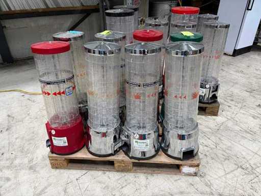 Partij Verkoopautomaten met onderdelen en sleutels