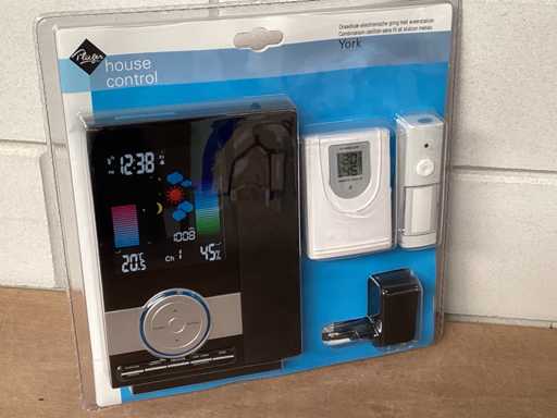 Plieger York wireless weather station with gong (3x)