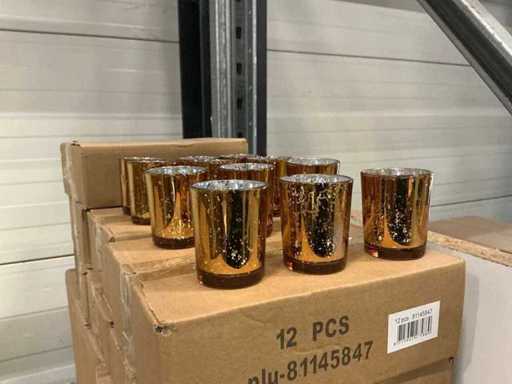 Batch of tealight holders D5xH6,5cm copper (816x)