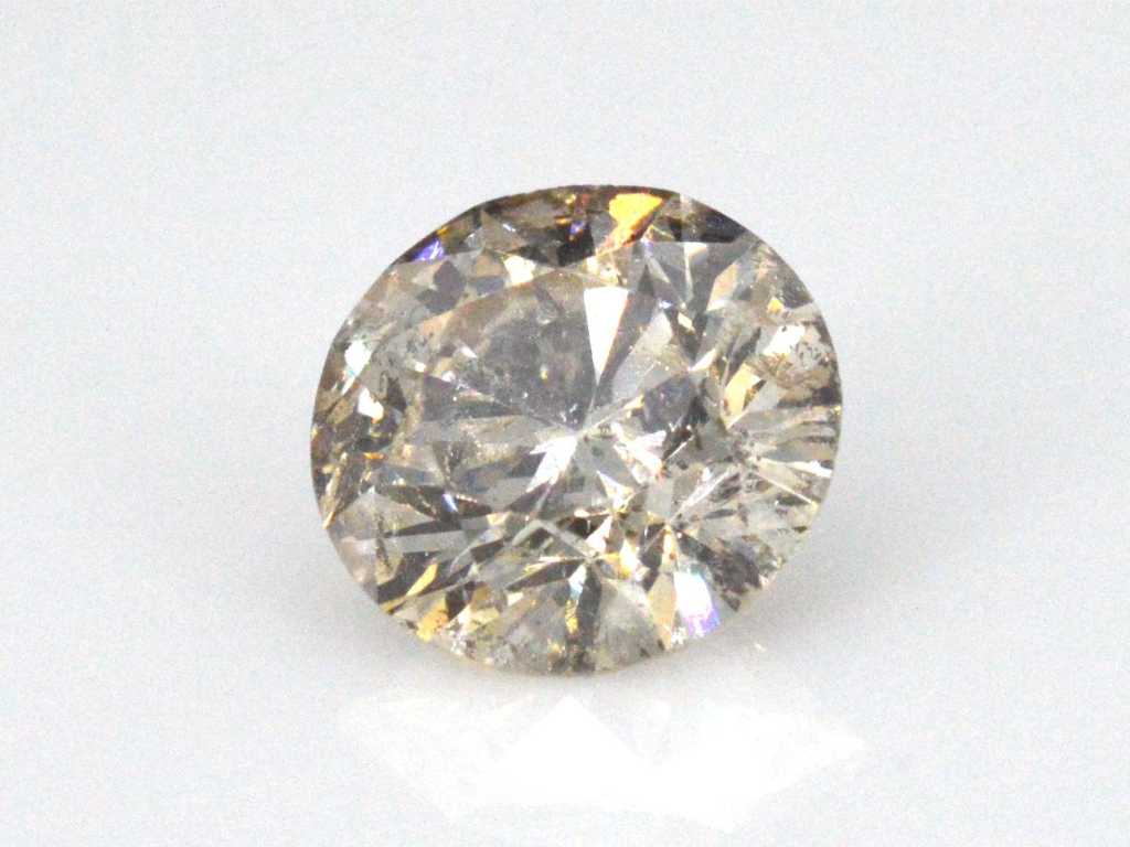 Diamant - 1,02 Karat echter champagnerfarbener Diamant (zertifiziert)