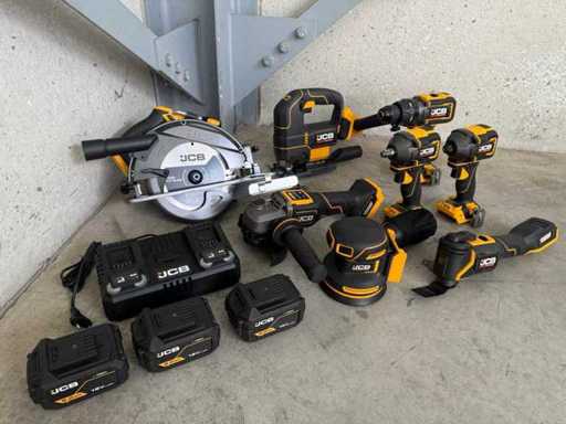 JCB 12-delige set accugereedschappen