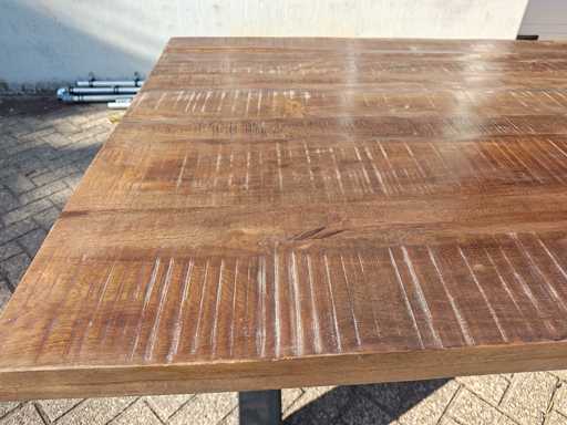 Eetkamertafel Mango zonder poten 220 cm 