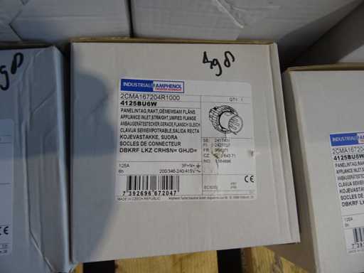 Amphenol - 2CMA167204R1000 - 4125BU6W - Toma de corriente (10x)