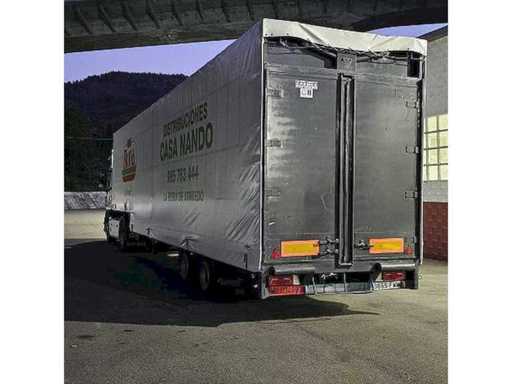 Curtainsider Semi-Trailer - Prim-Ball SD 2-Axle with Electro-Hydraulic Side Tarpaulins - 1990