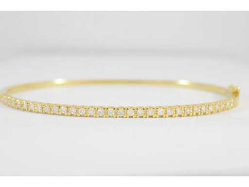 Gold bracelet with diamonds
