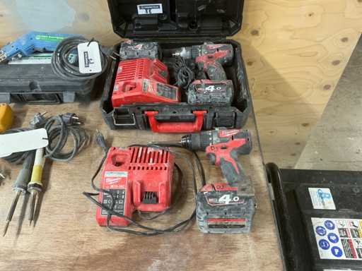 Trapano Milwaukee M18 CBLDD (2x)