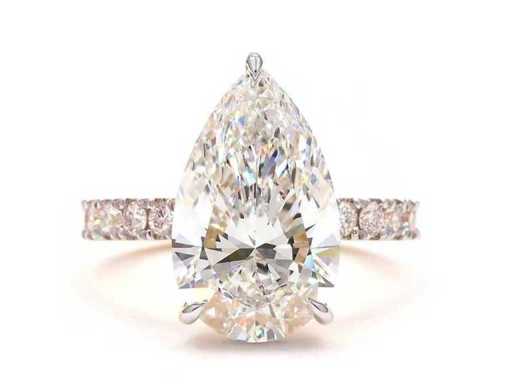 18 Karaat geelgouden ring met 5,81 ct. diamant