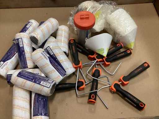 Mix kavel diverse schilder benodigdheden