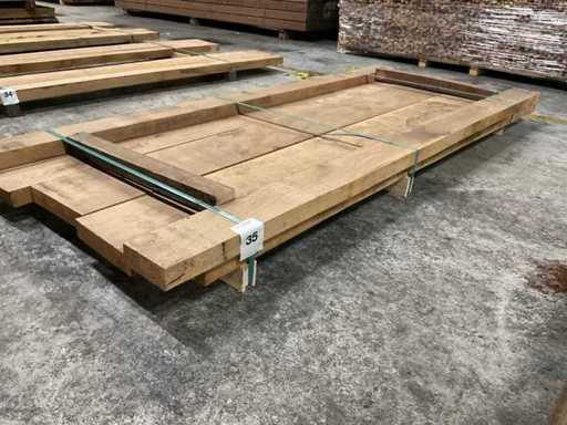 Europees eiken planken 52 mm voorgeschaafd ca. 0,126 m³